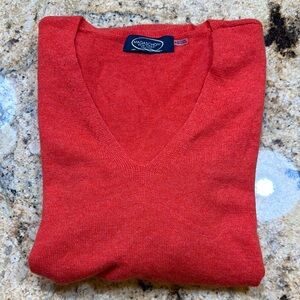 Magaschoni New York 100% Cashmere V Neck Sweater